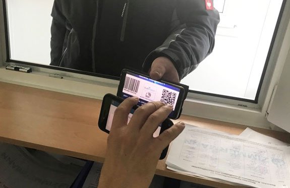 escaneo del código QR